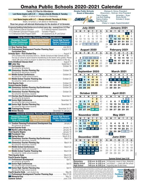Ops 21 22 Calendar